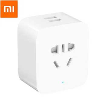 XIAOMI MIJIA Smart WIFI Socket Bluetooth Gateway Edition Dual-port USB Socket Remote and Voice Control Smart Work with APP 
XIAOMI MIJIA Smart WIFI Socket Bluetooth Gateway Edition Dual-port USB Socket Remote and Voice Control Smart Work with APP
