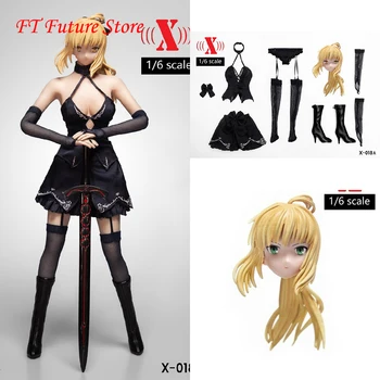 In Stock 1/6 Scale Cartoon Female Figure Accessory Blue Eyes Head Carving + Clothes + Shoes Model for 12'' Action Figure Body
In Stock 1/6 Scale Cartoon Female Figure Accessory Blue Eyes Head Carving + Clothes + Shoes Model for 12'' Action Figure Body