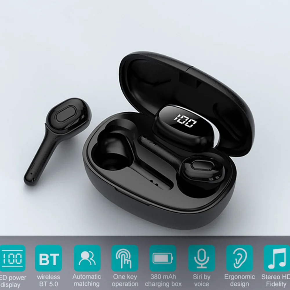 VTIN T9 TWS Earphone Type-C Bluetooth 5.0 Wireless Earbuds Sports Headset For Mobile With Microphone LED Power Display
VTIN T9 TWS Earphone Type-C Bluetooth 5.0 Wireless Earbuds Sports Headset For Mobile With Microphone LED Power Display