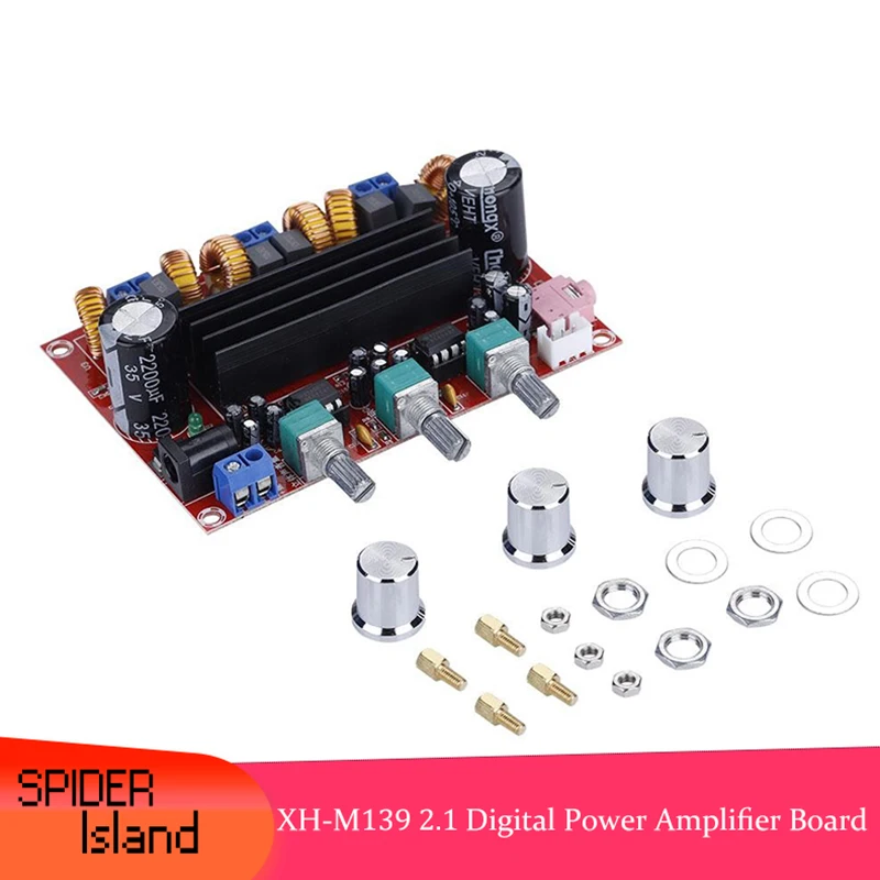 High Quality TPA3116D2 Power Amplifier Board 50W *2 +100W 2.1 Channel Digital Power Amplifier Board DC12V-24V
High Quality TPA3116D2 Power Amplifier Board 50W *2 +100W 2.1 Channel Digital Power Amplifier Board DC12V-24V