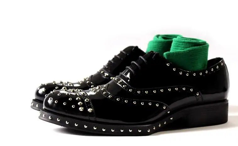 New arrival genuine leather rivet men shoes lace up black Korean dress shoes oxfords shoes for men
New arrival genuine leather rivet men shoes lace up black Korean dress shoes oxfords shoes for men