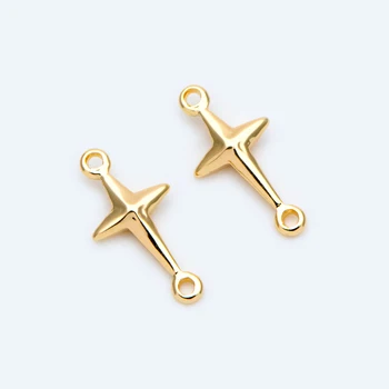 10pcs Gold Cross Charm Connector 13.5mm, 18K Gold plated Brass Cross Pendant For Jewelry Making Findings DIY (GB-1397)
10pcs Gold Cross Charm Connector 13.5mm, 18K Gold plated Brass Cross Pendant For Jewelry Making Findings DIY (GB-1397)