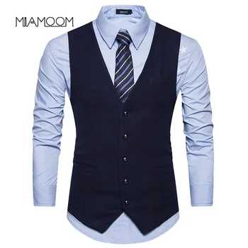 MIAMOOM Mens Sleeveless Suit Vest Waistcoat England Style Vest Smart Casual Professional Suit Vest
MIAMOOM Mens Sleeveless Suit Vest Waistcoat England Style Vest Smart Casual Professional Suit Vest