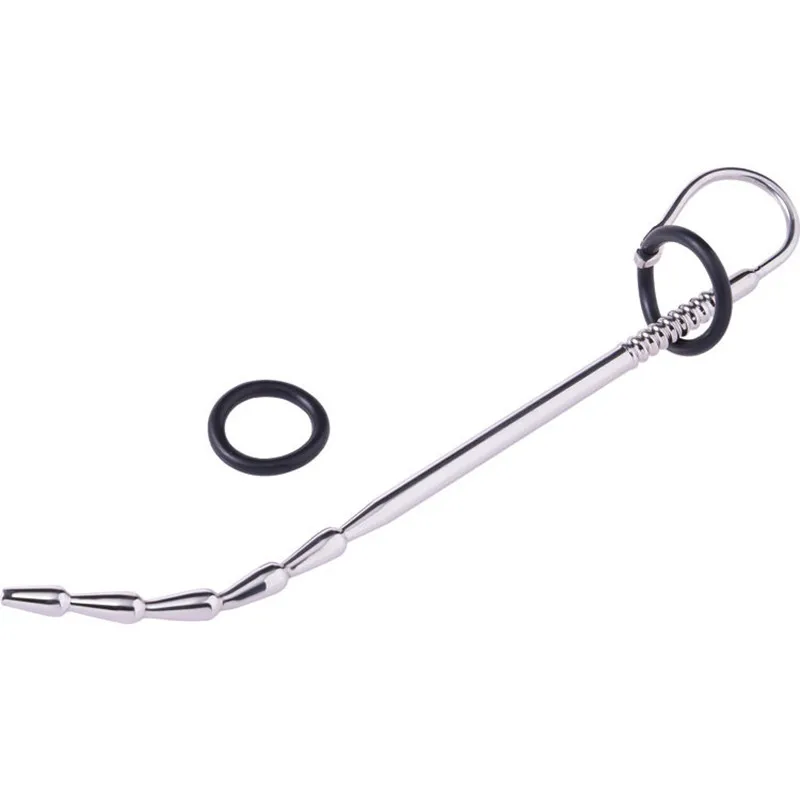 

Surper Long 180mm Curved Urethral Insert Dilator Stainless steel Penis Sounding Plug Stimulations Metal Sex Toys Adults Products