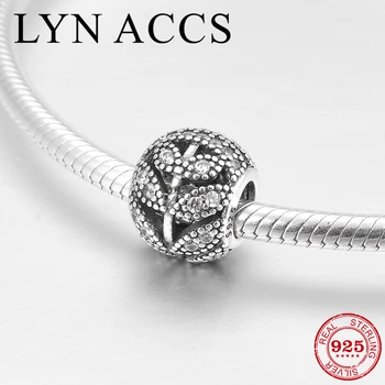 Round shape fashion 925 Sterling Silver charming CZ fine Hollow leaf Beads Jewelry making Fit Original LYNACCS Charm Bracelet 
Round shape fashion 925 Sterling Silver charming CZ fine Hollow leaf Beads Jewelry making Fit Original LYNACCS Charm Bracelet