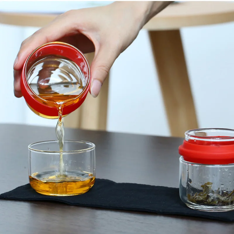 Travel Tea Set Kung Fu Tea Pot with Portable Case Glass Teacups with Infuser for Travel Home MF999
Travel Tea Set Kung Fu Tea Pot with Portable Case Glass Teacups with Infuser for Travel Home MF999