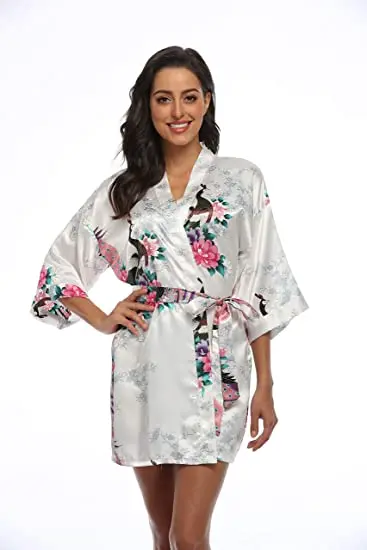 2015 Silk Kimono Robe Bathrobe Women Satin Robe Robe Longue Femme For Women Night Sexy Robes Night Grow For Bridesmaid Summer 2015 Silk Kimono Robe Bathrobe Women Satin Robe Robe Longue Femme For Women Night Sexy Robes Night Grow For Bridesmaid Summer