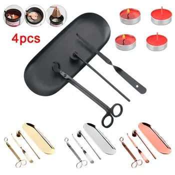 4Pcs/Set Stainless Steel Candle Candle Accessory Set Snuffer Trimmer Hook Wicks Dipper Scissors Clipper Home Extinguisher Tool
4Pcs/Set Stainless Steel Candle Candle Accessory Set Snuffer Trimmer Hook Wicks Dipper Scissors Clipper Home Extinguisher Tool
