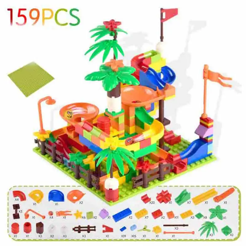 159 pcs large building block track construction toy racing toy building block set children's toy accessories DIY building block
159 pcs large building block track construction toy racing toy building block set children's toy accessories DIY building block