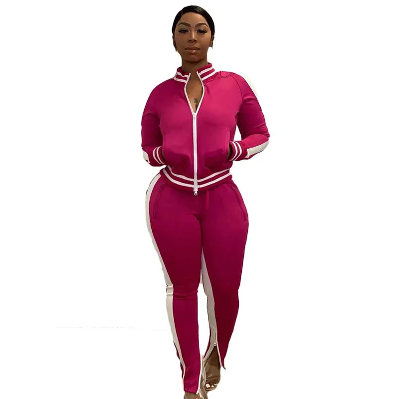 Feelovely Latest Design Woman Street Fashion 2 Pieces Pant Set Front Zipper Slit Out Shoulder Top Stripes Pant Set for Fall
Feelovely Latest Design Woman Street Fashion 2 Pieces Pant Set Front Zipper Slit Out Shoulder Top Stripes Pant Set for Fall