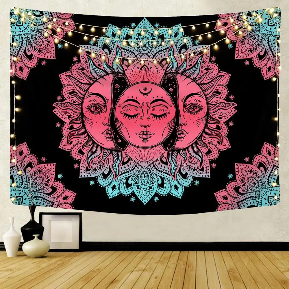 Indian Mandala Wall Tapestry Sun Moon Tree Tarot Wall Hanging Tapestry Rug Psychedelic Tapiz Witchcraft Wall Cloth Tapestries
Indian Mandala Wall Tapestry Sun Moon Tree Tarot Wall Hanging Tapestry Rug Psychedelic Tapiz Witchcraft Wall Cloth Tapestries