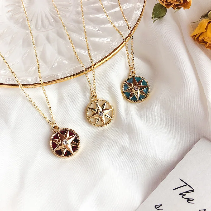 Cute Round Hexagonal Star Coin Pendant Necklace Korea Style Geometric Star Short Clavicle Chain for Women Jewelry Gift
Cute Round Hexagonal Star Coin Pendant Necklace Korea Style Geometric Star Short Clavicle Chain for Women Jewelry Gift