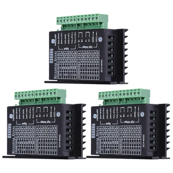 3pcs Stepper Motor Driver Controller TB6600 Upgraded Version 4A 40V DC 42/57/86 32 Segments Micro-Step CNC 2/4 Phase (Black)
3pcs Stepper Motor Driver Controller TB6600 Upgraded Version 4A 40V DC 42/57/86 32 Segments Micro-Step CNC 2/4 Phase (Black)