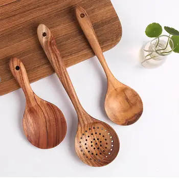 7 Types Thai Teak Wooden Turner Spatula Rice Spoon Big Soup Scoop For Cooking Wood Kitchen Cooking Utensils Supplies
7 Types Thai Teak Wooden Turner Spatula Rice Spoon Big Soup Scoop For Cooking Wood Kitchen Cooking Utensils Supplies
