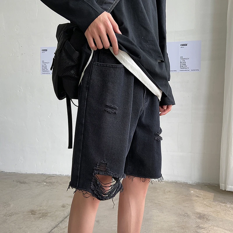 Aolamegs Men Jeans Hole Solid Color Loose Denim shorts Hip Hop men All-match Shorts Jeans Harajuku Fashion Streetwear Summer
Aolamegs Men Jeans Hole Solid Color Loose Denim shorts Hip Hop men All-match Shorts Jeans Harajuku Fashion Streetwear Summer