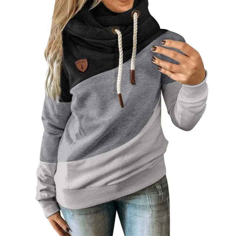 New Winter Women's Personality Sports Colorblock Stitching Hooded Sweatshirt Thick Warm Plus Size S-3XL Loose Hoodies Top
New Winter Women's Personality Sports Colorblock Stitching Hooded Sweatshirt Thick Warm Plus Size S-3XL Loose Hoodies Top