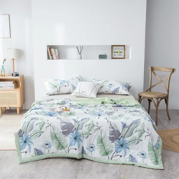 Summer Washed Quilt Polyester Air-conditioning Comforter Soft Breathable Cool Blanket Thin Blanket Print Bedspread Bed Cover
Summer Washed Quilt Polyester Air-conditioning Comforter Soft Breathable Cool Blanket Thin Blanket Print Bedspread Bed Cover