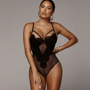 Hot Sexy Black White Lace Mesh Bodysuits Sleeveless Patchwork Sheer Hollow Out Spaghetti Strap Jumpsuit Bodysuit Romper 2020 new
Hot Sexy Black White Lace Mesh Bodysuits Sleeveless Patchwork Sheer Hollow Out Spaghetti Strap Jumpsuit Bodysuit Romper 2020 new