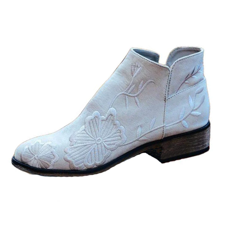 Winter Boots Women Hand-embroidered Low Tube Pointed Toe Thick Heel Side Zipper PU Large Size Undefined Bare Shoes Short Boots
Winter Boots Women Hand-embroidered Low Tube Pointed Toe Thick Heel Side Zipper PU Large Size Undefined Bare Shoes Short Boots
