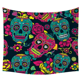 3D Skull Florals Tapestry Wall Hanging Decorative Wall Carpet Cartoon Bed Sheet for Kids Girls Picnic Mat Animal Bedspreads 
3D Skull Florals Tapestry Wall Hanging Decorative Wall Carpet Cartoon Bed Sheet for Kids Girls Picnic Mat Animal Bedspreads
