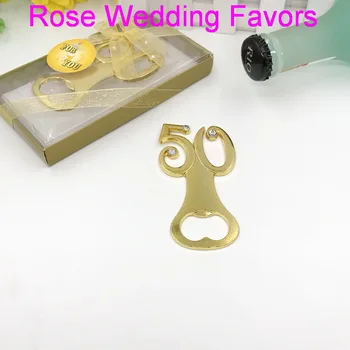 Golden Wedding Favors Gold 50th Design Wine Bottle Opener Digital 50 Beer Openers Birthday Party Giveaways For Guest 10PCS 
Golden Wedding Favors Gold 50th Design Wine Bottle Opener Digital 50 Beer Openers Birthday Party Giveaways For Guest 10PCS