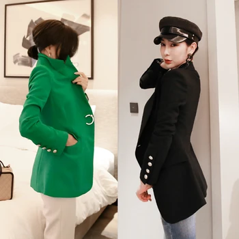 CINESSD The Sexy Office Blazers and Jackets Women Autumn Linen Solid Hidden Breasted Long Sleeve Female Coat Suits Outwear
CINESSD The Sexy Office Blazers and Jackets Women Autumn Linen Solid Hidden Breasted Long Sleeve Female Coat Suits Outwear