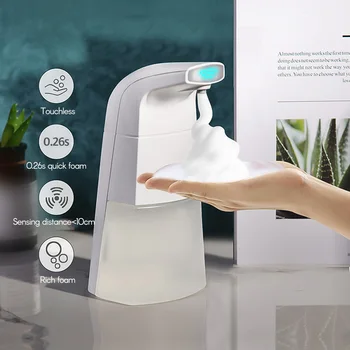 Automatic Foaming Soap Dispenser with Infrared Sensor with 10 Handwash Effervescent Tablets Countertop Touchless Soap Dispensers