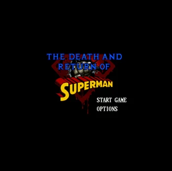 Death and Return of Superman NTSC Version 16 Bit 46 Pin Big Gray Game Card For USA Game Players
Death and Return of Superman NTSC Version 16 Bit 46 Pin Big Gray Game Card For USA Game Players
