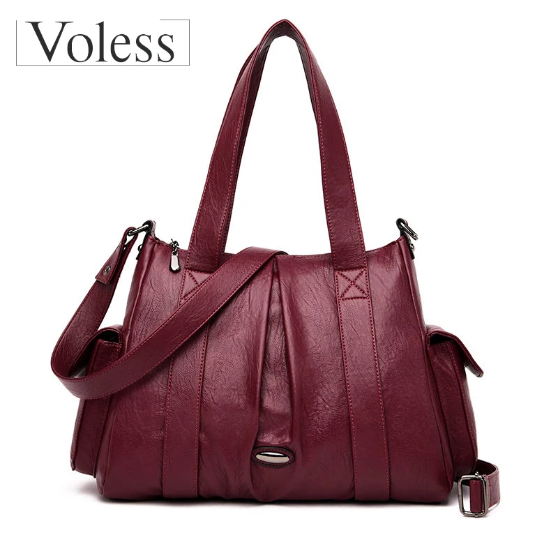 Retro Handbags for Women 2019 Casual Large Tote Bags High Quality Soft Leather Ladies' Crossbody Messenger Bag Bolsa Feminina
Retro Handbags for Women 2019 Casual Large Tote Bags High Quality Soft Leather Ladies' Crossbody Messenger Bag Bolsa Feminina