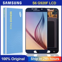 Ensemble écran tactile LCD de remplacement, 5.1 pouces, pour SAMSUNG GALAXY S6 G920 SM-G920F G920F G920FD=