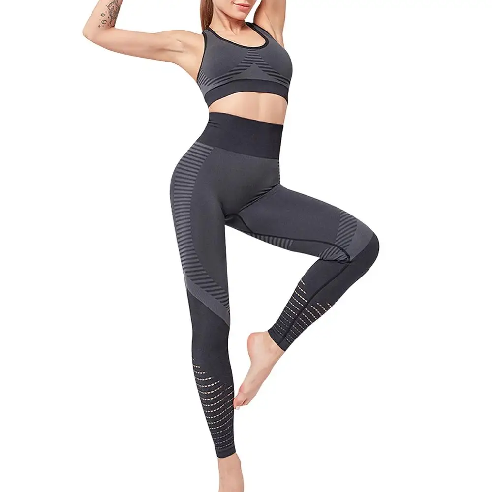 SALE 2 Piece Set Womens Workout Clothes Seamless Sports Bra Removable Pads Yoga Leggings Mesh Patchwork Yoga Suit High Waist
SALE 2 Piece Set Womens Workout Clothes Seamless Sports Bra Removable Pads Yoga Leggings Mesh Patchwork Yoga Suit High Waist