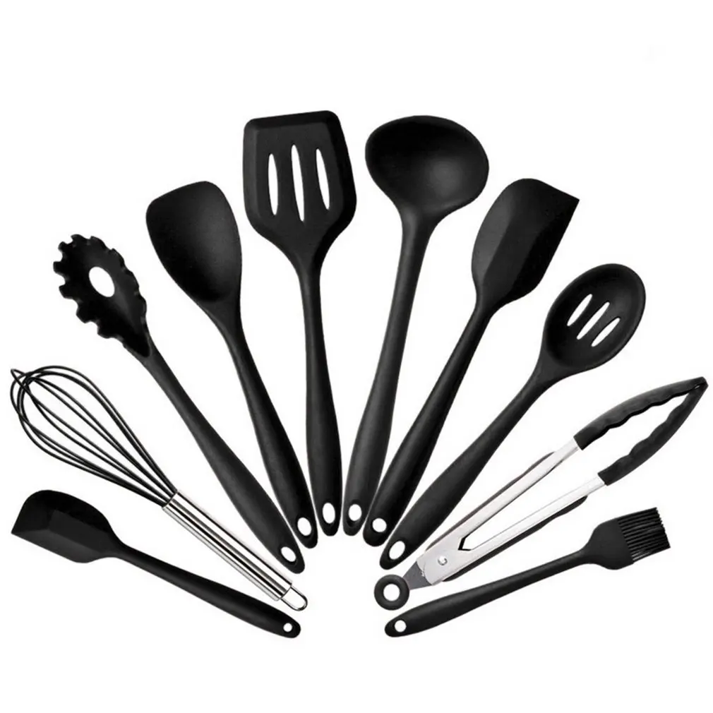 11Pcs Silicone Cookware Set Heat Resistant Non-stick Safe Cooking Baking Tool Kit Utensils Kitchen Accessories With Storage Box
11Pcs Silicone Cookware Set Heat Resistant Non-stick Safe Cooking Baking Tool Kit Utensils Kitchen Accessories With Storage Box