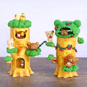 Rilakkuma Bears Tree Stump Series Korirakkuma Kiiroitori Cartoon PVC Figure Mini Toys Dolls 6pcs/set
Rilakkuma Bears Tree Stump Series Korirakkuma Kiiroitori Cartoon PVC Figure Mini Toys Dolls 6pcs/set