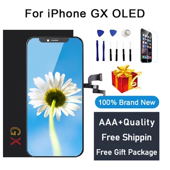 Perfect AAA+ Quality OLED LCD Display for iphone X Touch Screen Replacement Digitizer Assembly GX LCD Screen 100% New With Gifts
Perfect AAA+ Quality OLED LCD Display for iphone X Touch Screen Replacement Digitizer Assembly GX LCD Screen 100% New With Gifts