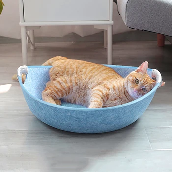 Pet Cat Bed Cave Sleeping House Nest Kennel Felt Cloth Pet Cat Cooling Pet Bed Mat Cushion For Cats Small Dogs for Summer
Pet Cat Bed Cave Sleeping House Nest Kennel Felt Cloth Pet Cat Cooling Pet Bed Mat Cushion For Cats Small Dogs for Summer
