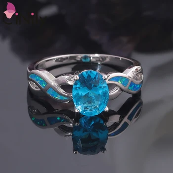 CiNily White Blue Created Fire Opal Silver Plated Wholesale for Women Jewelry Engagement Gift Ring Size 6-10 OJ9421-22 OJ9427
CiNily White Blue Created Fire Opal Silver Plated Wholesale for Women Jewelry Engagement Gift Ring Size 6-10 OJ9421-22 OJ9427