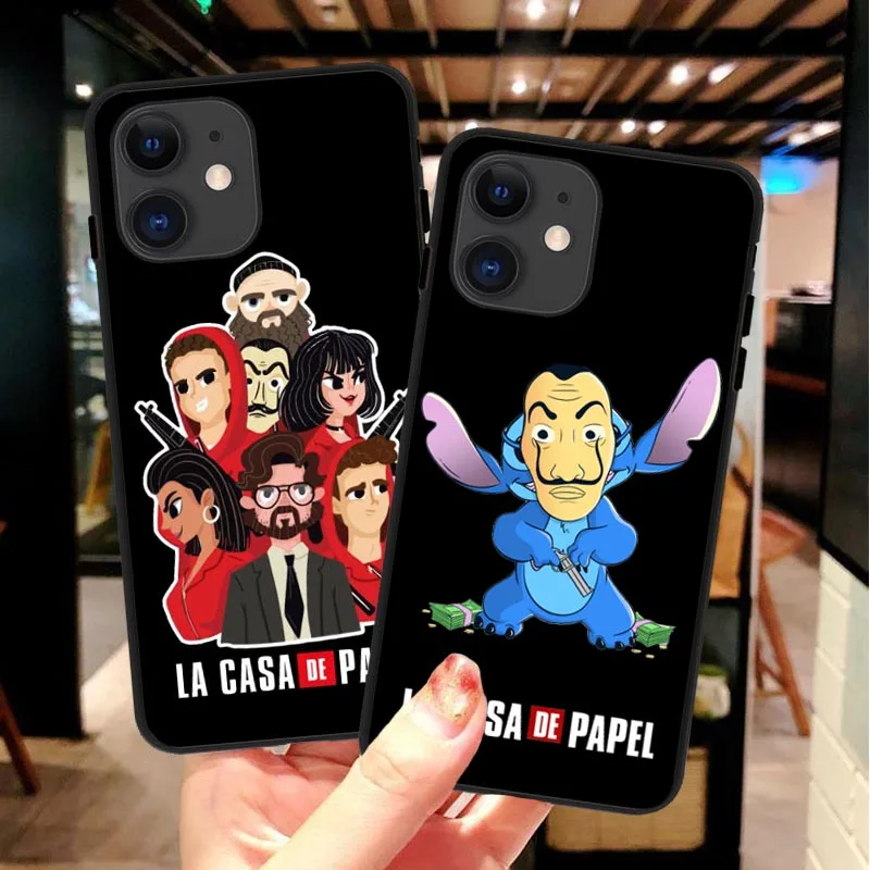 Испанский ТВ серии La casa de papel черный мягкий Силиконовый ТПУ чехол для телефона iPhone