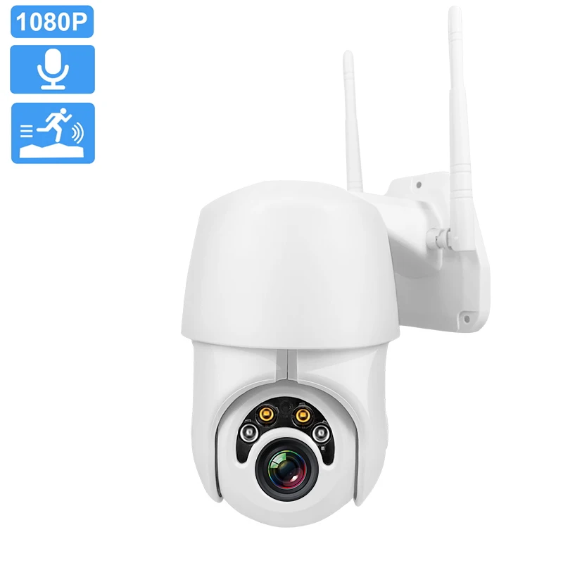 IP Camera Wifi Outdoor 1080P HD PTZ 4X Digital Zoom Speed Dome Two Way Audio Night Vision ONVIF Home Security CCTV Surveillance
IP Camera Wifi Outdoor 1080P HD PTZ 4X Digital Zoom Speed Dome Two Way Audio Night Vision ONVIF Home Security CCTV Surveillance