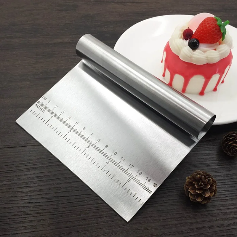 Stainless Steel Dishcloth Cake Scraper Scraper Scraper Flour Pastry Scraper Cake Blade Baking Decoration Kitchen Tool
Stainless Steel Dishcloth Cake Scraper Scraper Scraper Flour Pastry Scraper Cake Blade Baking Decoration Kitchen Tool