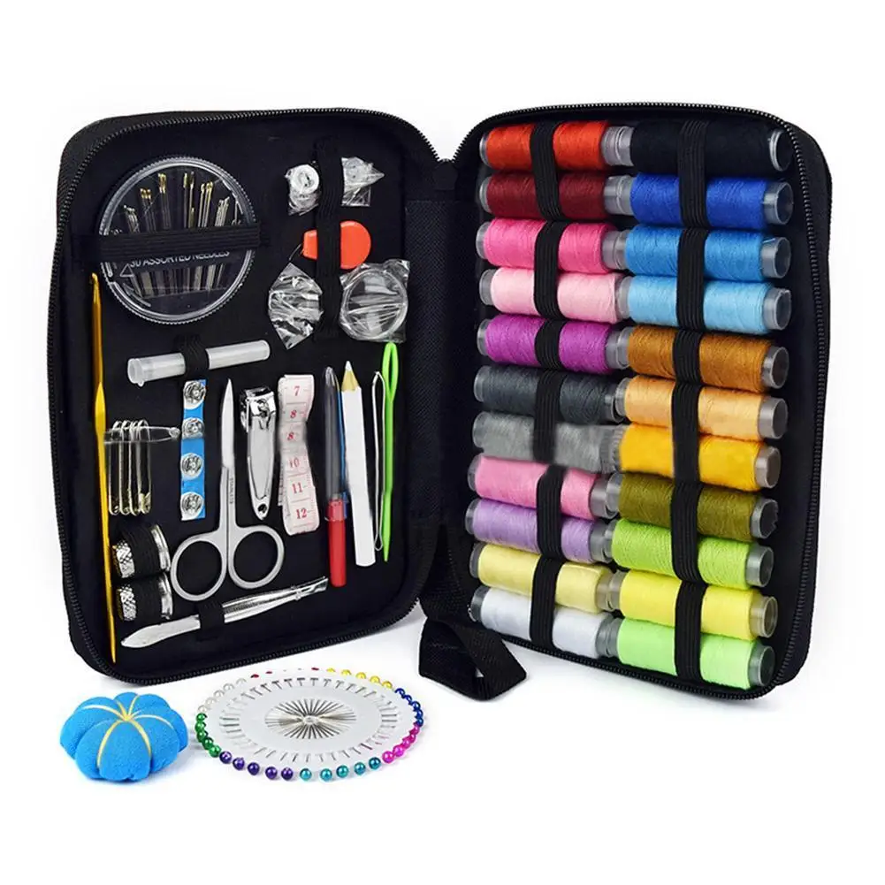 126pcs Portable Sewing Kit Multifunction Travel Household Bag Hook Scissors Sewing Needles Nail Storage Clippers Knitting K J4G1
126pcs Portable Sewing Kit Multifunction Travel Household Bag Hook Scissors Sewing Needles Nail Storage Clippers Knitting K J4G1