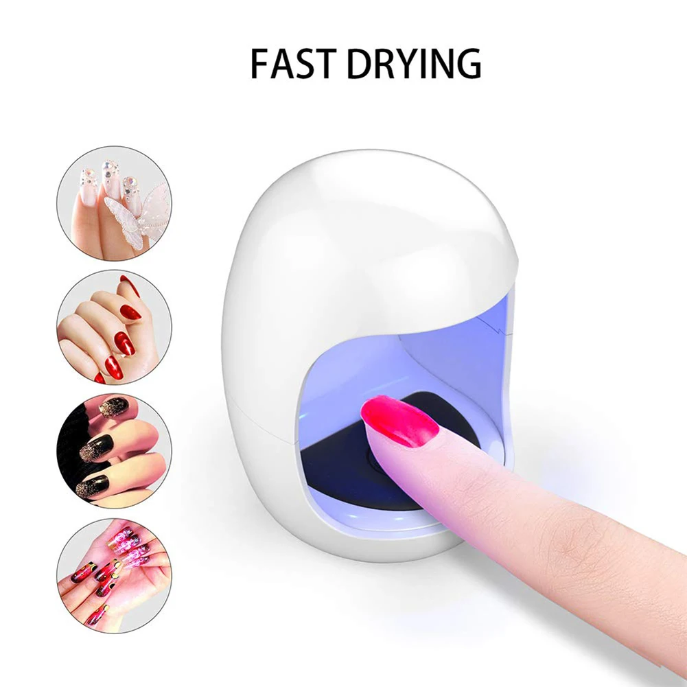 3W USB Mini Nail Dryer Portable UV LED Curing Lamp 30s Fast Drying Curing Light for Gel Polish
3W USB Mini Nail Dryer Portable UV LED Curing Lamp 30s Fast Drying Curing Light for Gel Polish