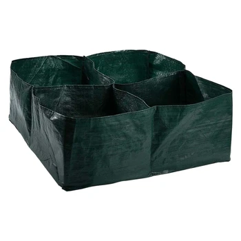 Raised Garden Planter Fabric Bed, 4 Divided Grids Durable Square Planting Grow Pot for Suitable for Planting Vegetables, Flowers
Raised Garden Planter Fabric Bed, 4 Divided Grids Durable Square Planting Grow Pot for Suitable for Planting Vegetables, Flowers