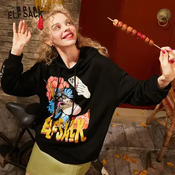 ELFSACK Black Original Graphic Print Women Casual Hoodies 2020 Spring New Letter Embroidery Long Sleeve Female Korean Daily Tops
ELFSACK Black Original Graphic Print Women Casual Hoodies 2020 Spring New Letter Embroidery Long Sleeve Female Korean Daily Tops