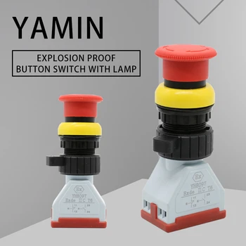 Push Button Switch Explosion-proof Control Latching Lock Rotating Mushroom Head 1NO 1NC Silver Contact
Push Button Switch Explosion-proof Control Latching Lock Rotating Mushroom Head 1NO 1NC Silver Contact