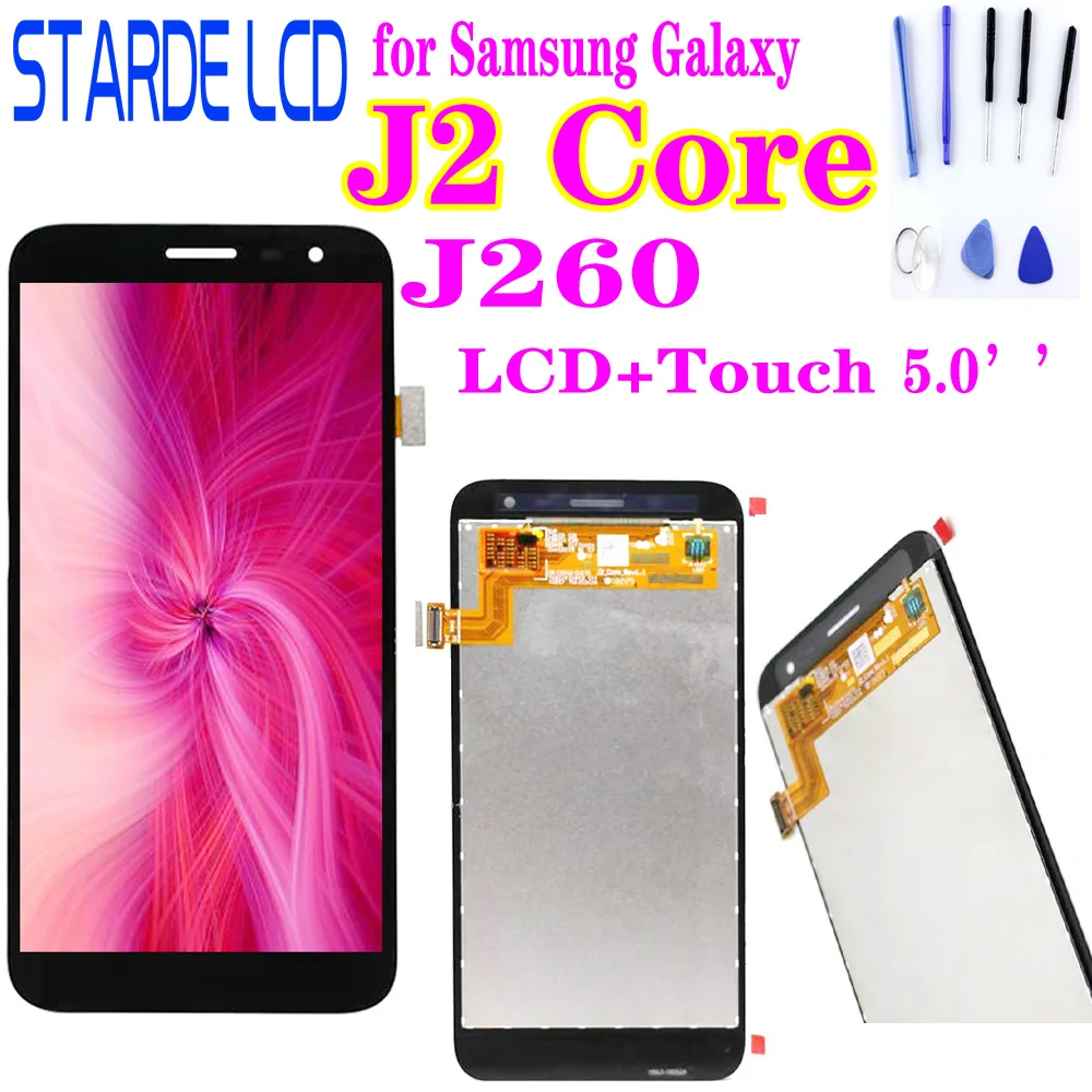 5''for Samsung Galaxy J2 Core J260 J260M/DS J260F/DS LCD Display Touch Screen Digitizer Assembly Replace For Samsung J260 lcd
5''for Samsung Galaxy J2 Core J260 J260M/DS J260F/DS LCD Display Touch Screen Digitizer Assembly Replace For Samsung J260 lcd