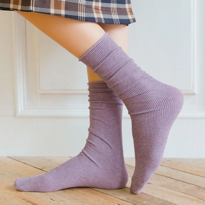 CA067 Solid Crimping Middle Tube Socks Breathable Cotton Short Sock Women Durable All-match Socks Intimates
CA067 Solid Crimping Middle Tube Socks Breathable Cotton Short Sock Women Durable All-match Socks Intimates