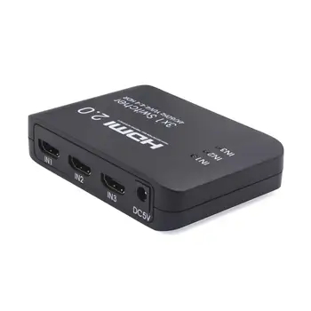 HDMI 2.0 High-definition 3 Input 1 Output Switcher Splitter Supports 4K 60Hz HDMI 2.0 3x1 Switcher
HDMI 2.0 High-definition 3 Input 1 Output Switcher Splitter Supports 4K 60Hz HDMI 2.0 3x1 Switcher