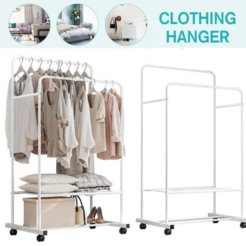 Coat Rack Multifunction Simple Metal Iron Floor Standing Clothes Hanging Storage Shelf Clothes Hanger Racks Bedroom Furniture 
Coat Rack Multifunction Simple Metal Iron Floor Standing Clothes Hanging Storage Shelf Clothes Hanger Racks Bedroom Furniture