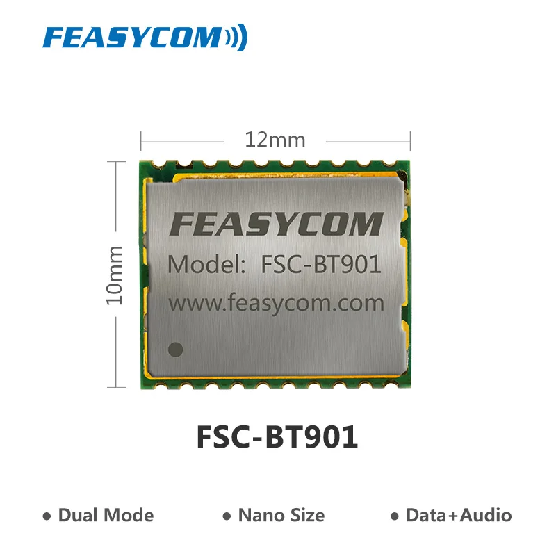 FEASYCOM Mini Size Bluetooth 4.2 Dual Mode Module BLE Classic A2DP audio modules for Audio Transmitter Speaker
FEASYCOM Mini Size Bluetooth 4.2 Dual Mode Module BLE Classic A2DP audio modules for Audio Transmitter Speaker