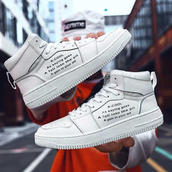 Autumn and winter men's high-top shoes outdoor flat non-slip wear-resistant fashion casual shoes brand men's shoes teen sneakers
Autumn and winter men's high-top shoes outdoor flat non-slip wear-resistant fashion casual shoes brand men's shoes teen sneakers